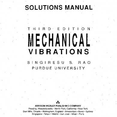 manual solution of mechanical vibration 5th edition